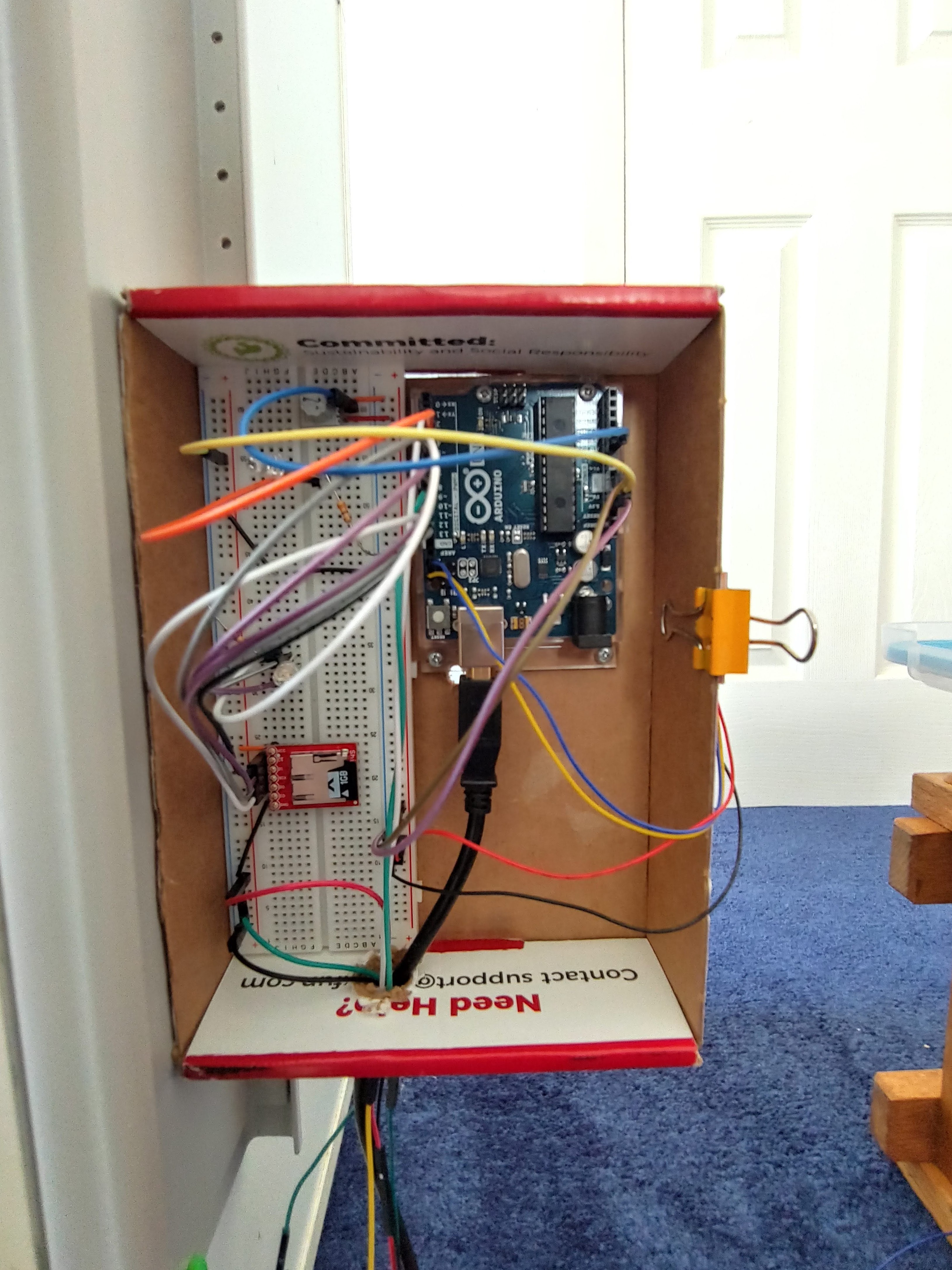 Slider mounted control electronics